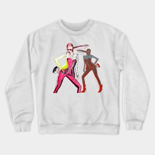 Posing Crewneck Sweatshirt by anadeestyle